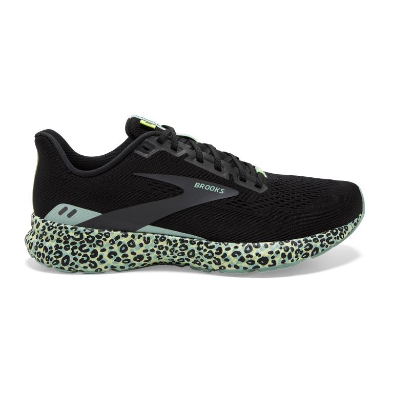 Brooks Women's Launch 8 Light-Cushion Road Running Shoes - Black/Ebony/grey Charcoal/Ocean Mint (SHM